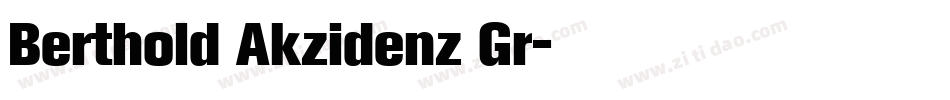 Berthold Akzidenz Gr字体转换